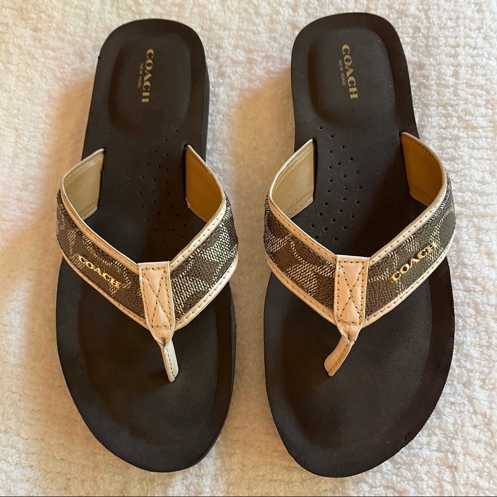Coach Judy flip flops